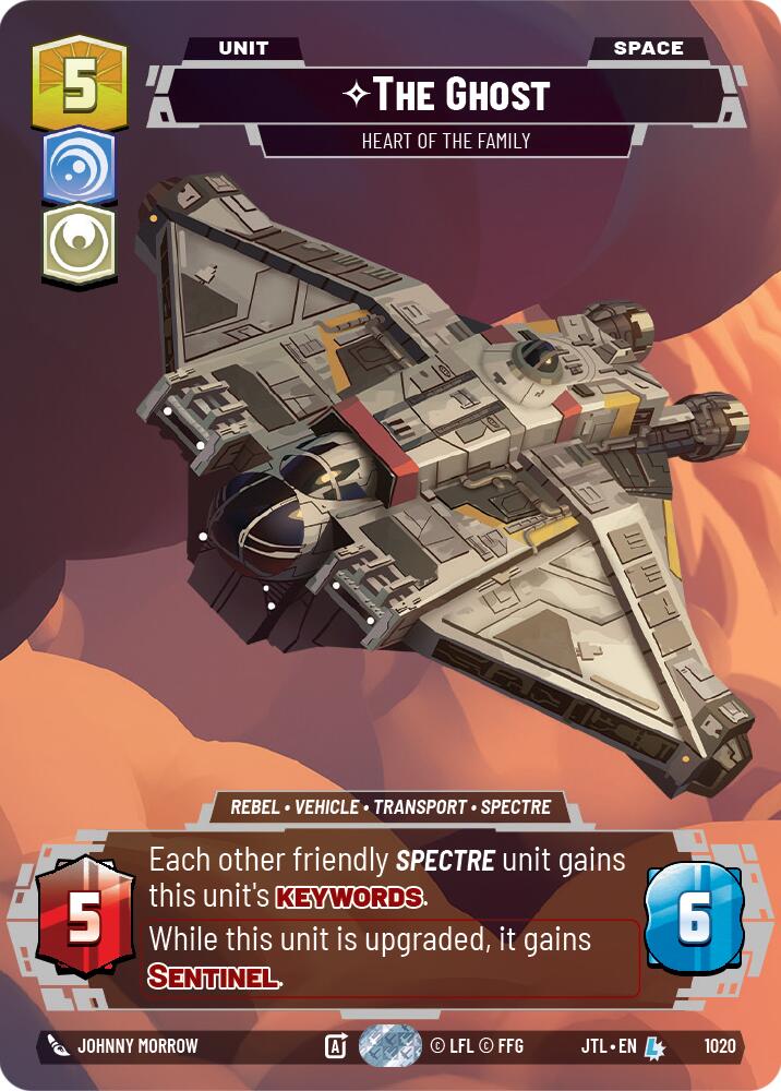 Star Wars: Unlimited: The Ghost - Heart of the Family (Prestige) card image