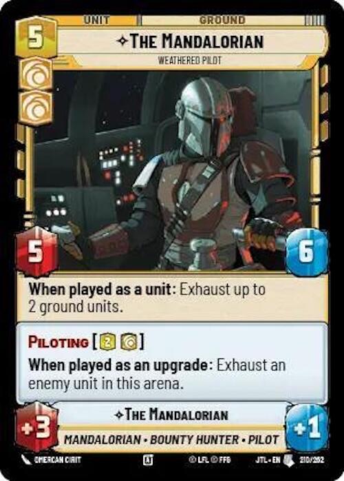 Star Wars: Unlimited: The Mandalorian - Weathered Pilot card image