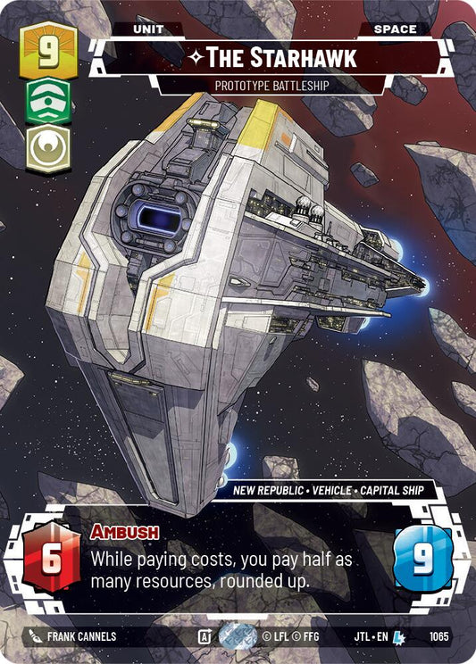 Star Wars: Unlimited: The Starhawk - Prototype Battleship (Prestige Foil) card image