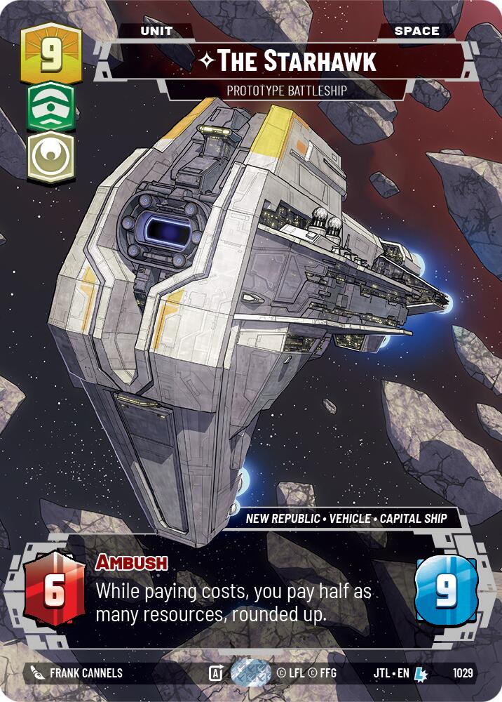 Star Wars: Unlimited: The Starhawk - Prototype Battleship (Prestige) card image