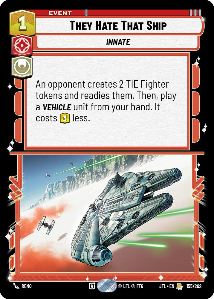 Star Wars: Unlimited: They Hate That Ship card image