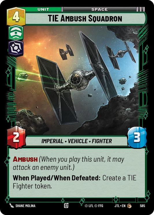 Star Wars: Unlimited: TIE Ambush Squadron (Foil) card image