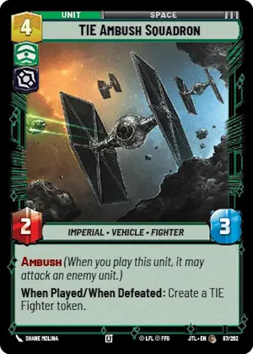 Star Wars: Unlimited: TIE Ambush Squadron card image