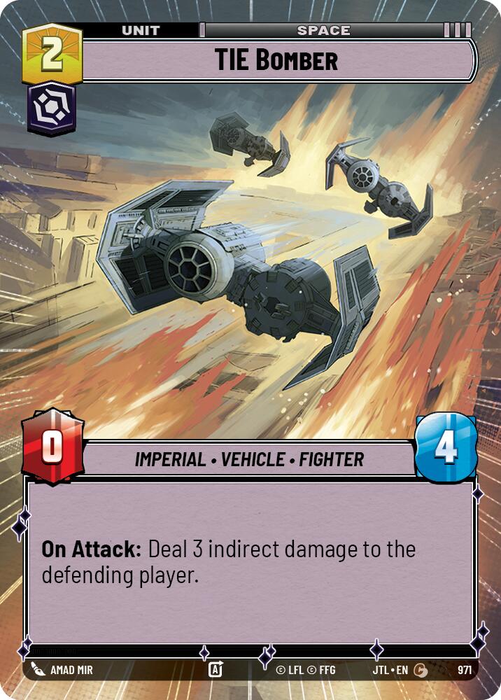 Star Wars: Unlimited: TIE Bomber (Hyperspace Foil) card image