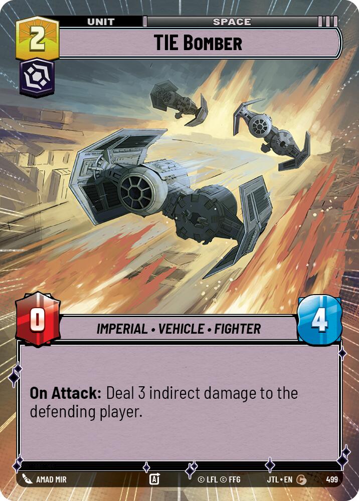 Star Wars: Unlimited: TIE Bomber (Hyperspace) card image