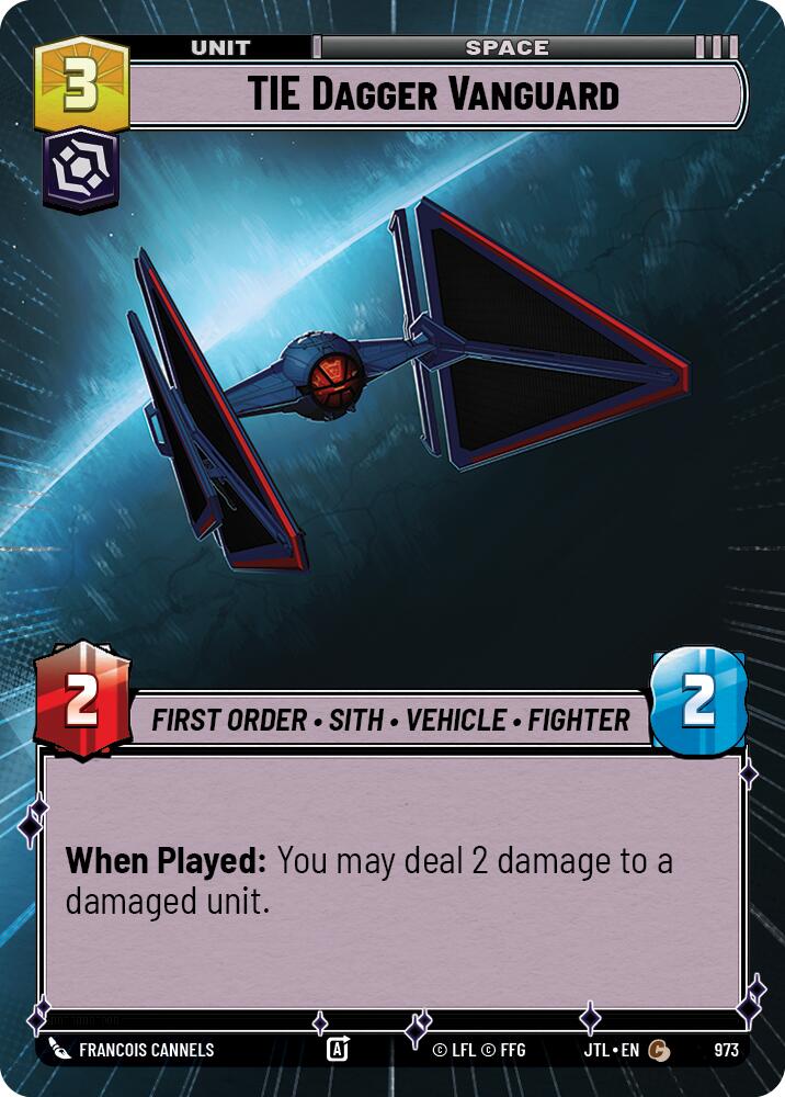 Star Wars: Unlimited: TIE Dagger Vanguard (Hyperspace Foil) card image