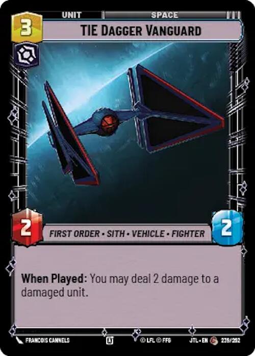 Star Wars: Unlimited: TIE Dagger Vanguard card image