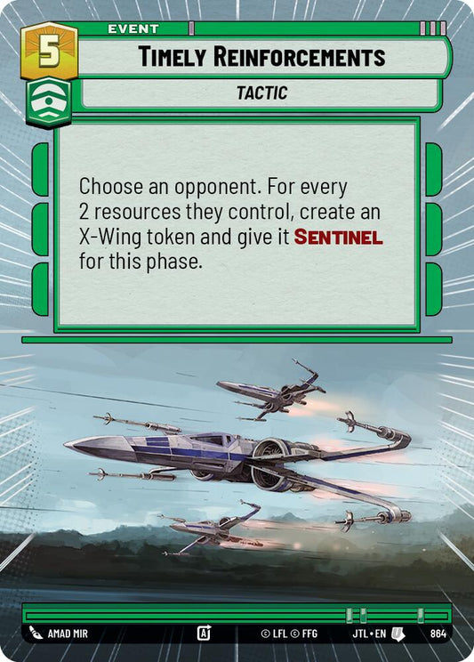 Star Wars: Unlimited: Timely Reinforcements (Hyperspace Foil) card image