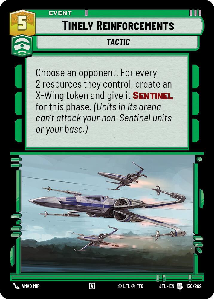 Star Wars: Unlimited: Timely Reinforcements card image