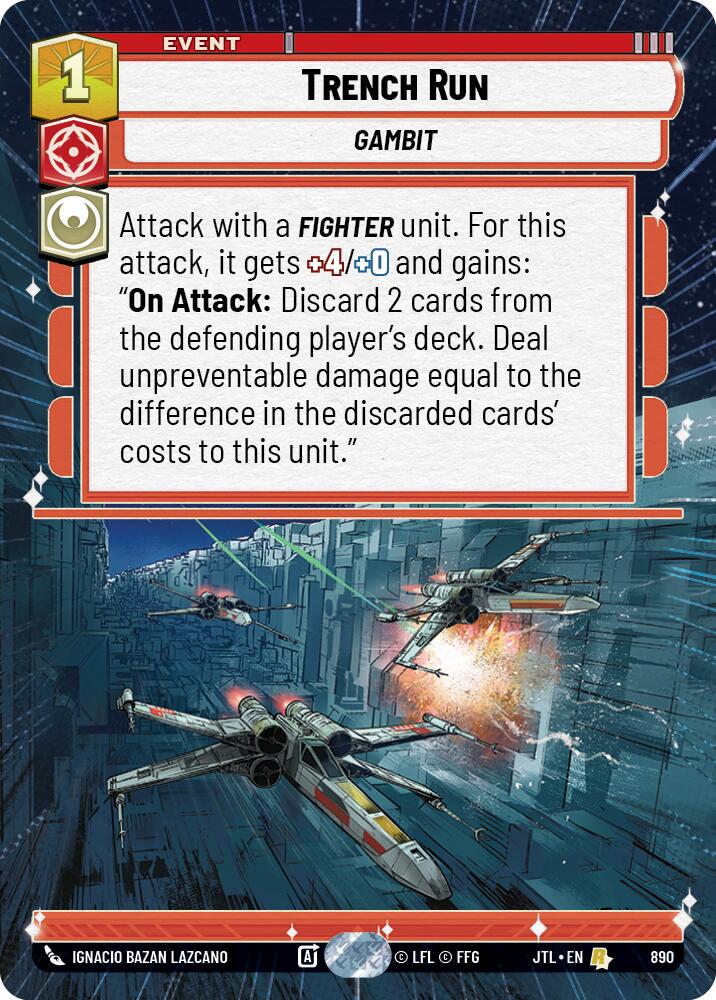 Star Wars: Unlimited: Trench Run (Hyperspace Foil) card image