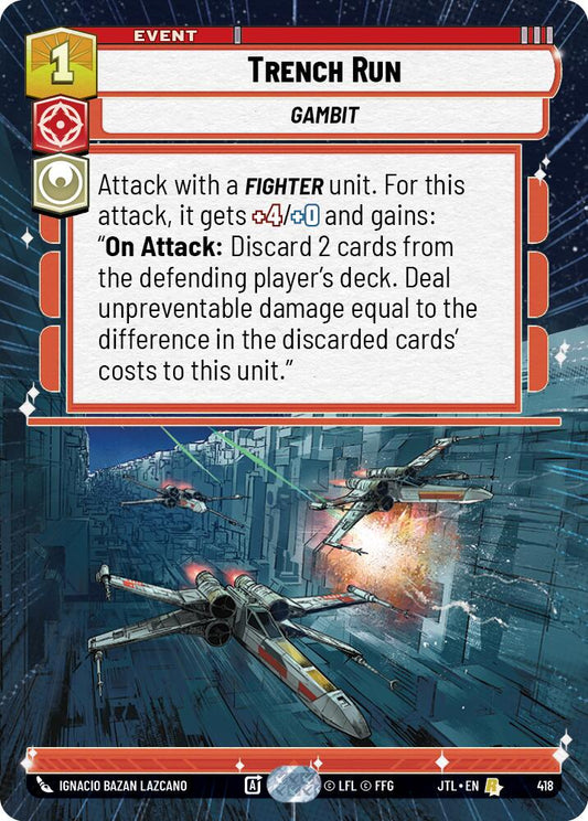 Star Wars: Unlimited: Trench Run (Hyperspace) card image