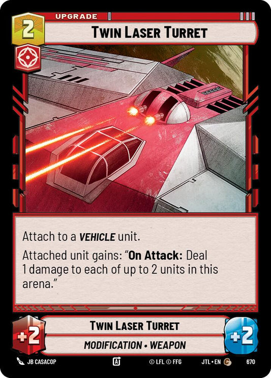 Star Wars: Unlimited: Twin Laser Turret (Foil) card image