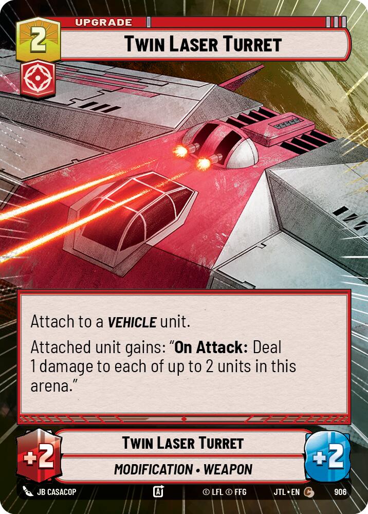 Star Wars: Unlimited: Twin Laser Turret (Hyperspace Foil) card image