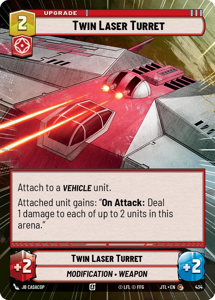 Star Wars: Unlimited: Twin Laser Turret (Hyperspace) card image