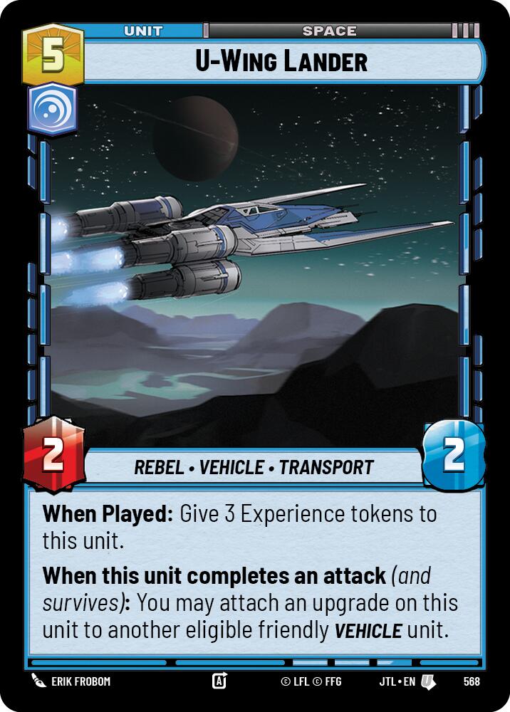 Star Wars: Unlimited: U-Wing Lander (Foil) card image