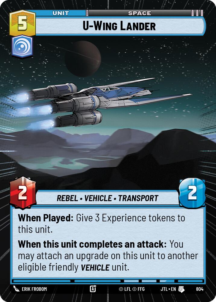 Star Wars: Unlimited: U-Wing Lander (Hyperspace Foil) card image