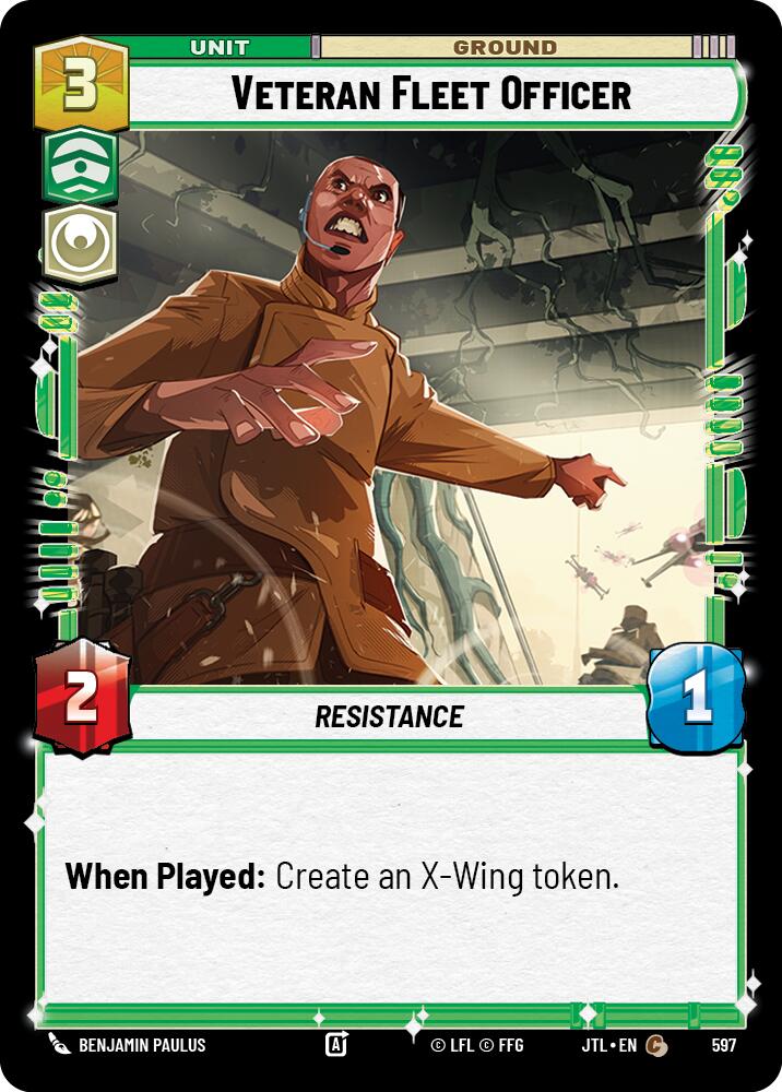 Star Wars: Unlimited: Veteran Fleet Officer (Foil) card image