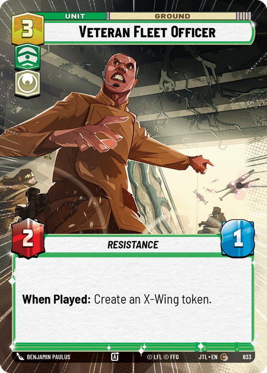 Star Wars: Unlimited: Veteran Fleet Officer (Hyperspace Foil) card image