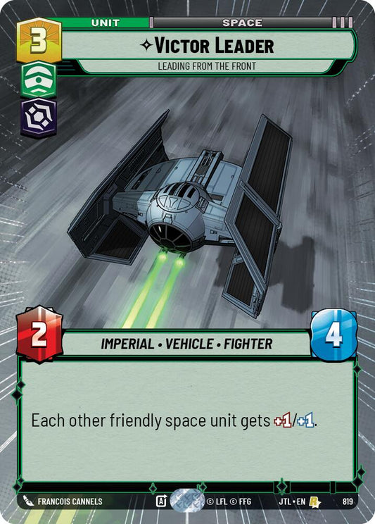 Star Wars: Unlimited: Victor Leader - Leading from the Front (Hyperspace Foil) card image