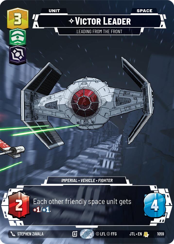 Star Wars: Unlimited: Victor Leader - Leading from the Front (Prestige Foil) card image