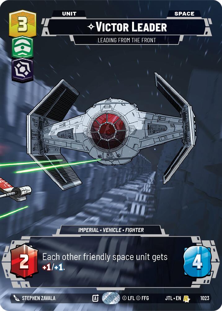 Star Wars: Unlimited: Victor Leader - Leading from the Front (Prestige) card image