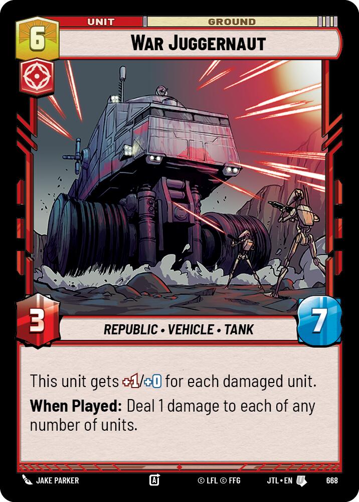 Star Wars: Unlimited: War Juggernaut (Foil) card image