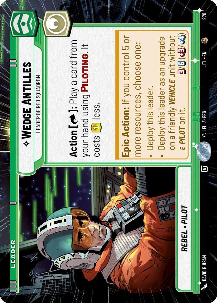 Star Wars: Unlimited: Wedge Antilles - Leader of Red Squadron (Hyperspace) card image