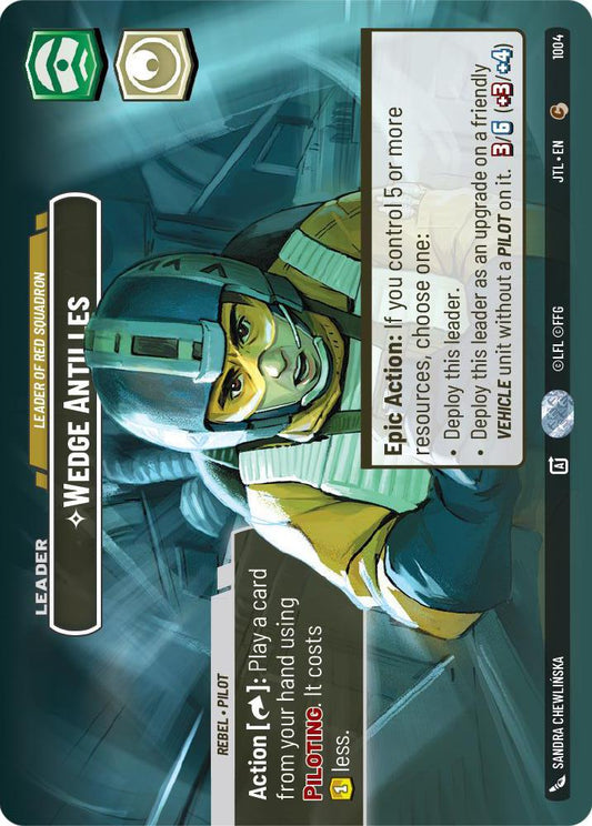 Star Wars: Unlimited: Wedge Antilles - Leader of Red Squadron (Showcase) card image