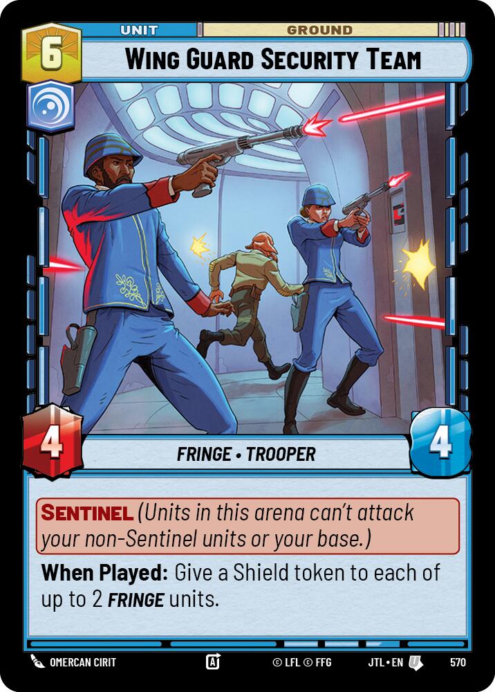 Star Wars: Unlimited: Wing Guard Security Team (Foil) card image