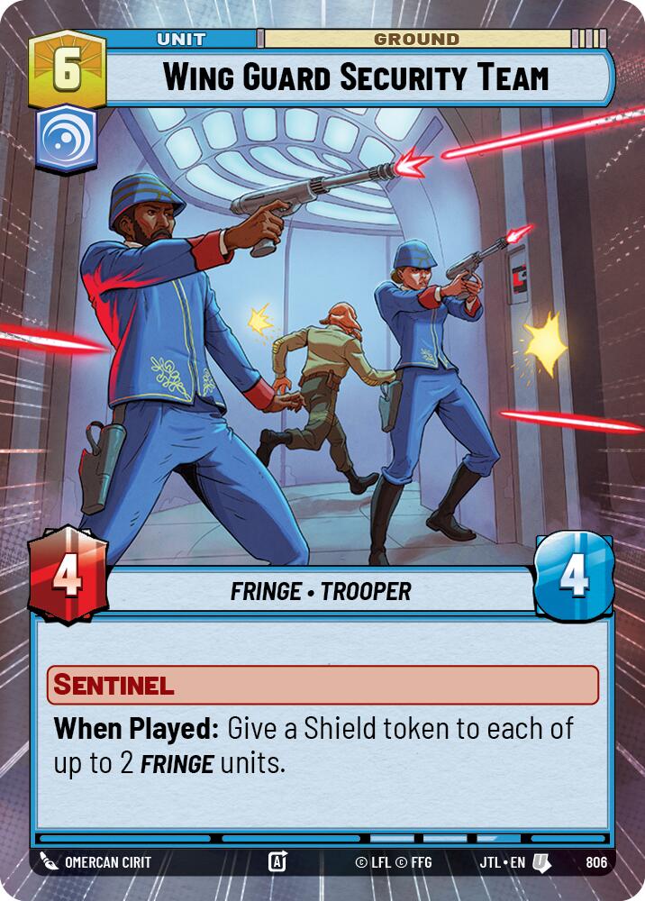 Star Wars: Unlimited: Wing Guard Security Team (Hyperspace Foil) card image