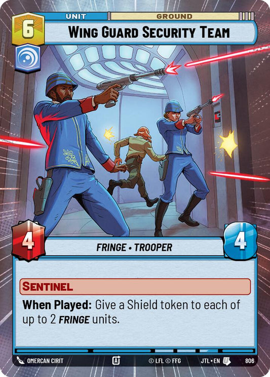 Star Wars: Unlimited: Wing Guard Security Team (Hyperspace Foil) card image