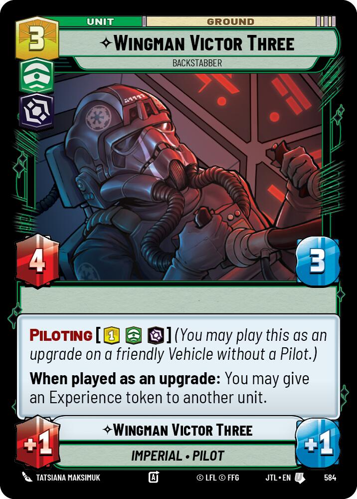 Star Wars: Unlimited: Wingman Victor Three - Backstabber (Foil) card image