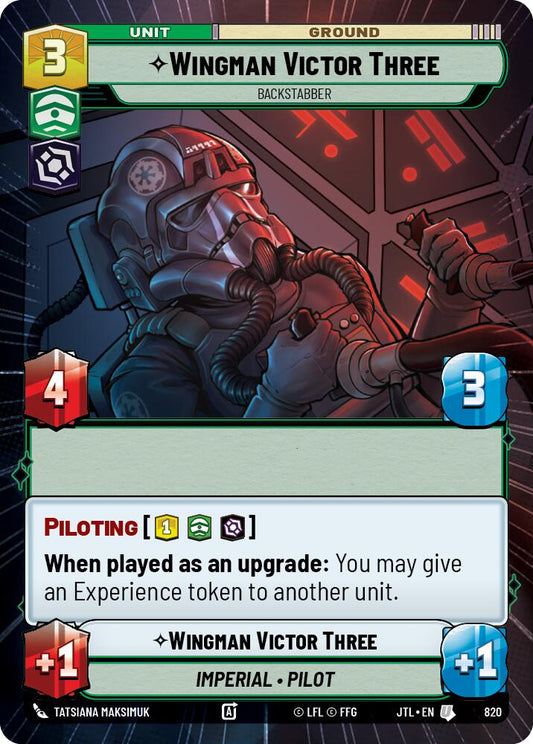 Star Wars: Unlimited: Wingman Victor Three - Backstabber (Hyperspace Foil) card image