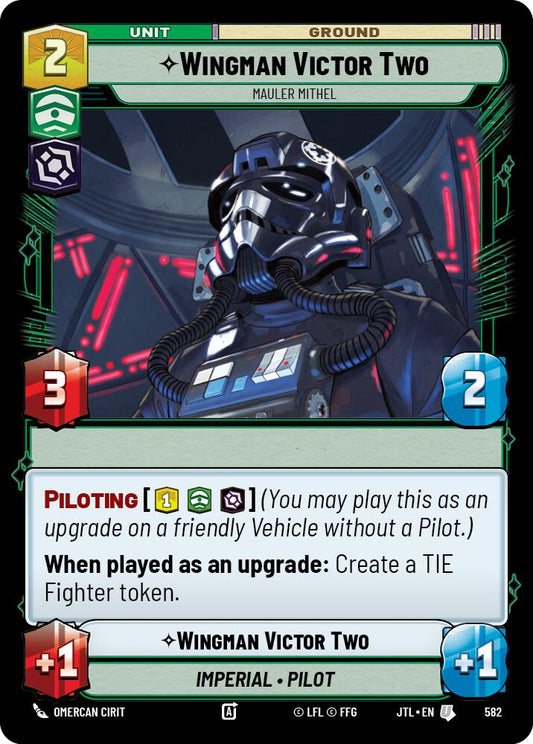 Star Wars: Unlimited: Wingman Victor Two - Mauler Mithel (Foil) card image