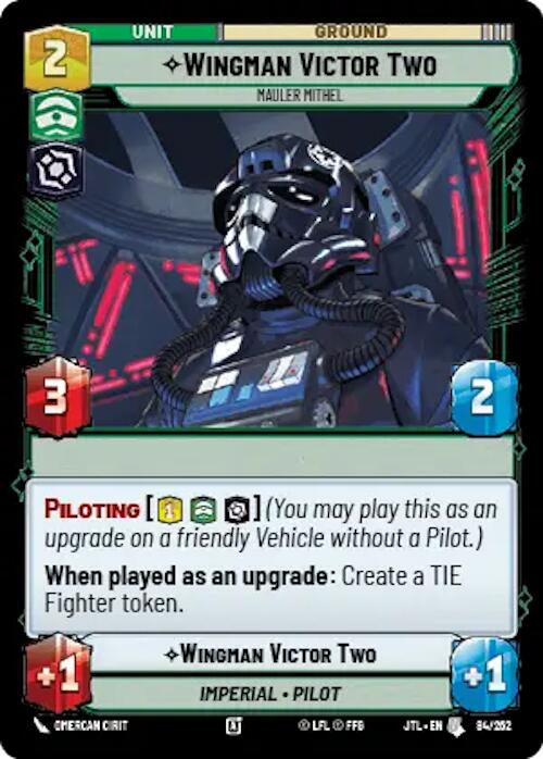 Star Wars: Unlimited: Wingman Victor Two - Mauler Mithel card image