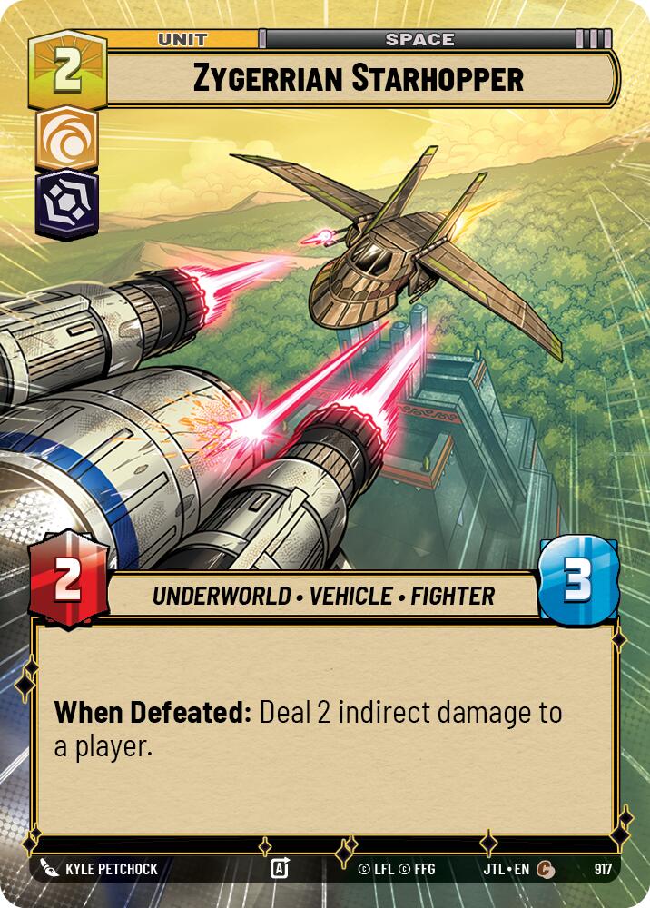 Star Wars: Unlimited: Zygerrian Starhopper (Hyperspace Foil) card image