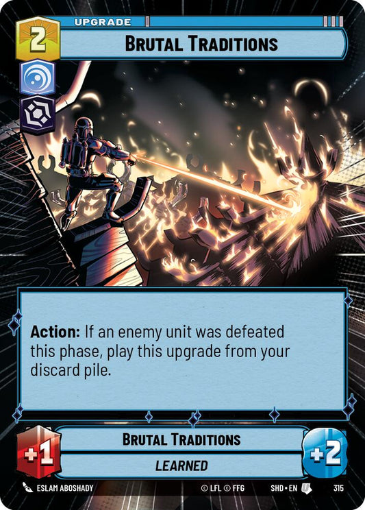 Star Wars: Unlimited: Brutal Traditions (Hyperspace) card image