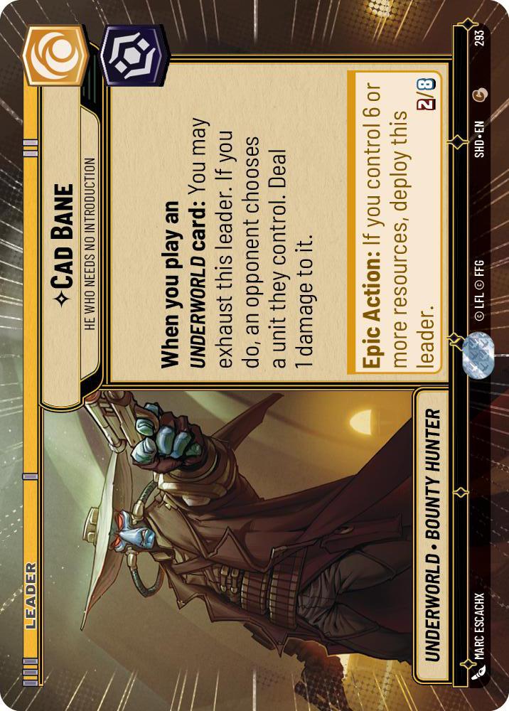 Star Wars: Unlimited: Cad Bane - He Who Needs No Introduction (Hyperspace) card image