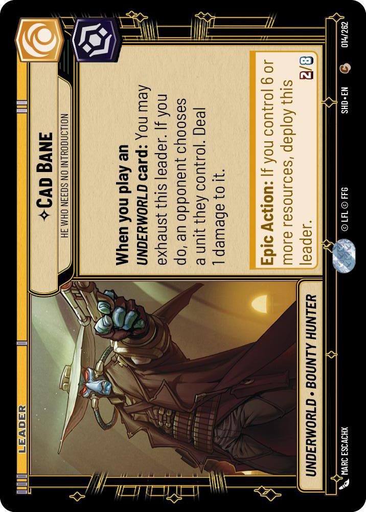 Star Wars: Unlimited: Cad Bane - He Who Needs No Introduction card image