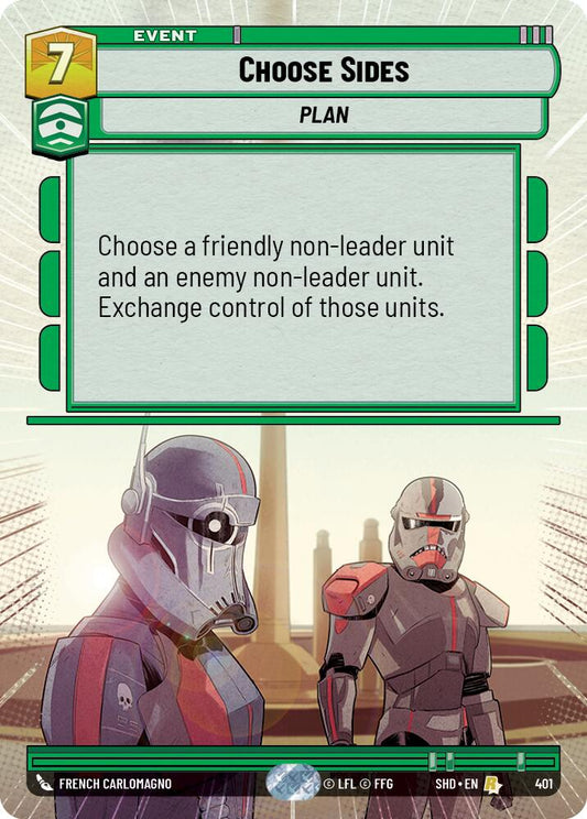 Star Wars: Unlimited: Choose Sides (Hyperspace) card image