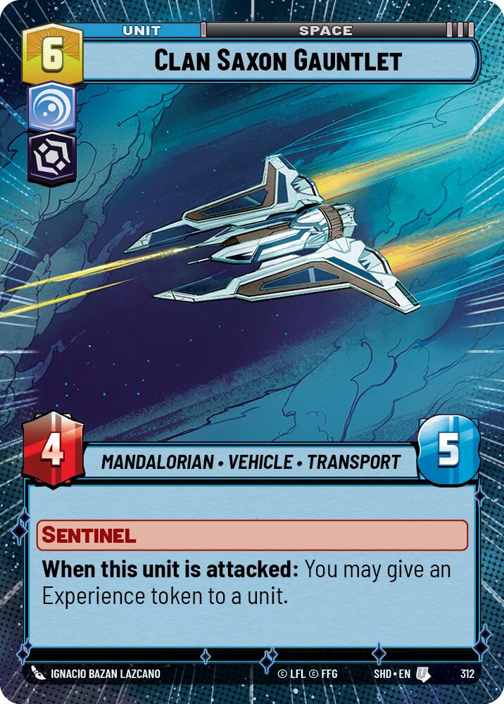 Star Wars: Unlimited: Clan Saxon Gauntlet (Hyperspace) card image