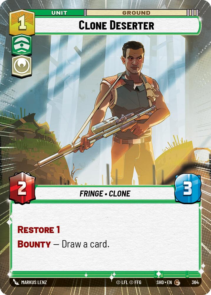 Star Wars: Unlimited: Clone Deserter (Hyperspace) card image