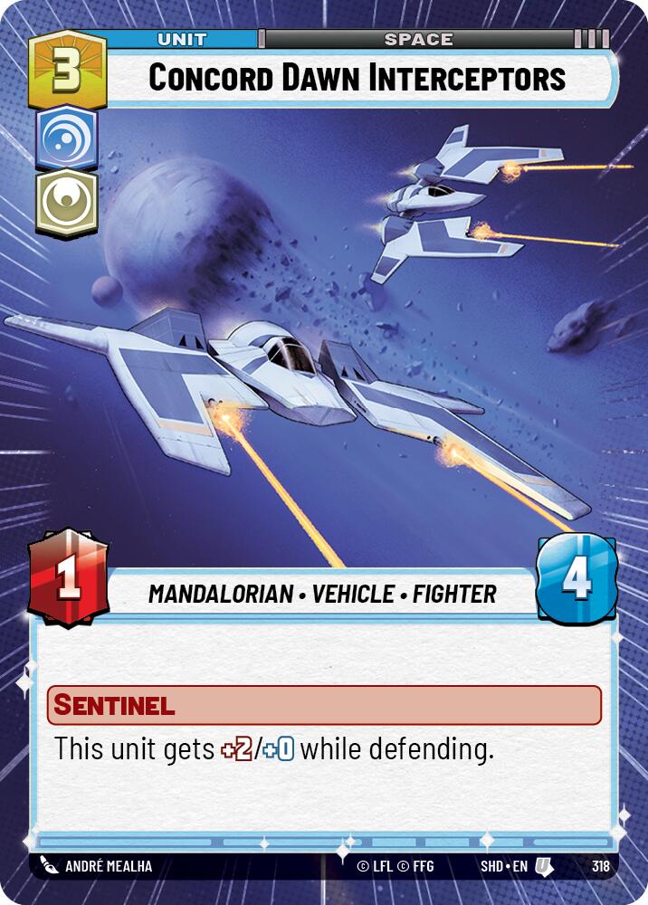 Star Wars: Unlimited: Concord Dawn Interceptors (Hyperspace) card image