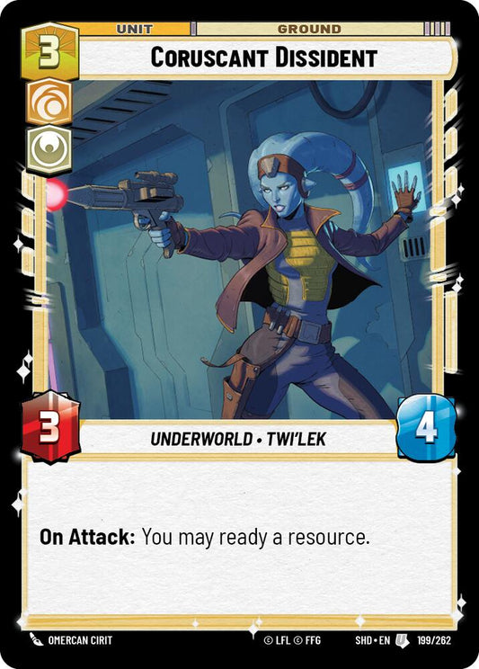 Star Wars: Unlimited: Coruscant Dissident card image