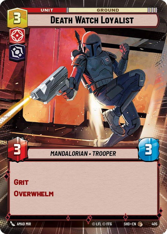 Star Wars: Unlimited: Death Watch Loyalist (Hyperspace) card image