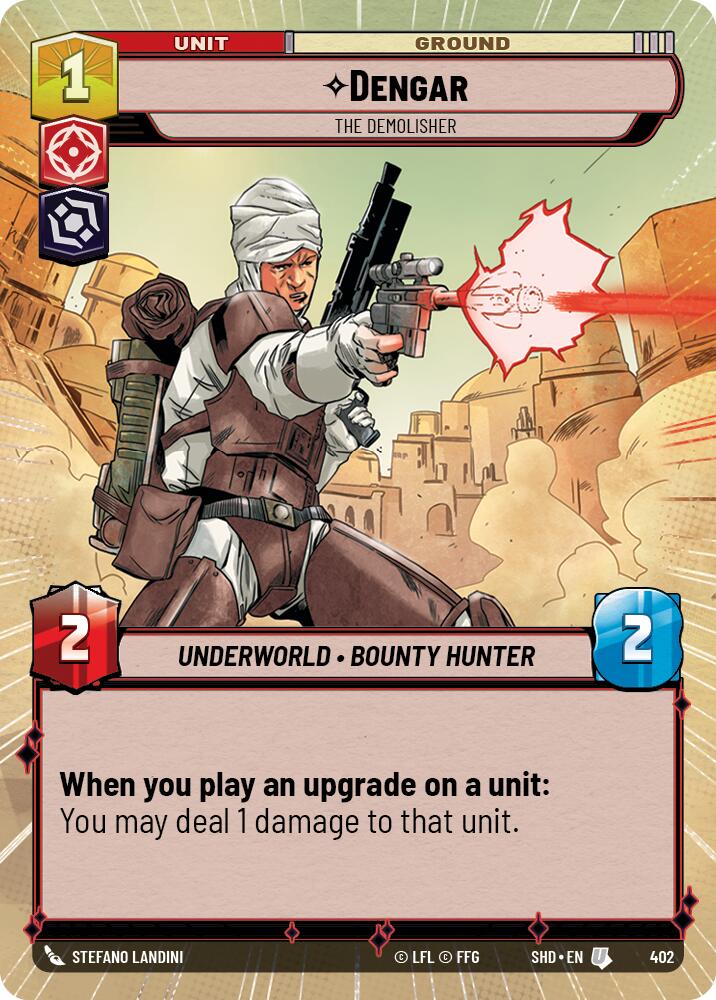 Star Wars: Unlimited: Dengar - The Demolisher (Hyperspace) card image