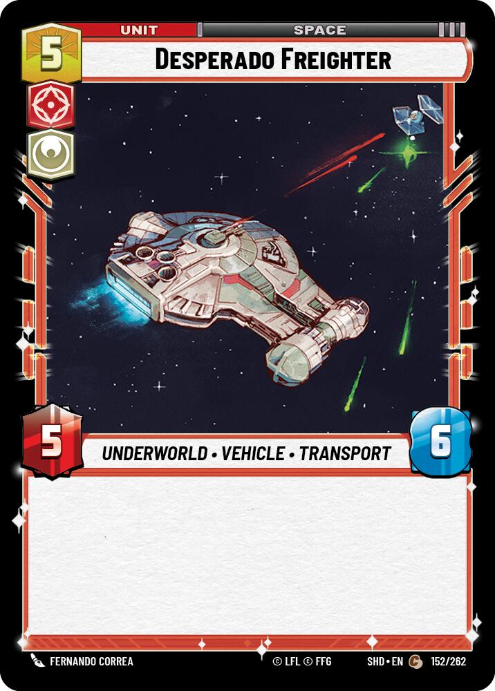 Star Wars: Unlimited: Desperado Freighter card image