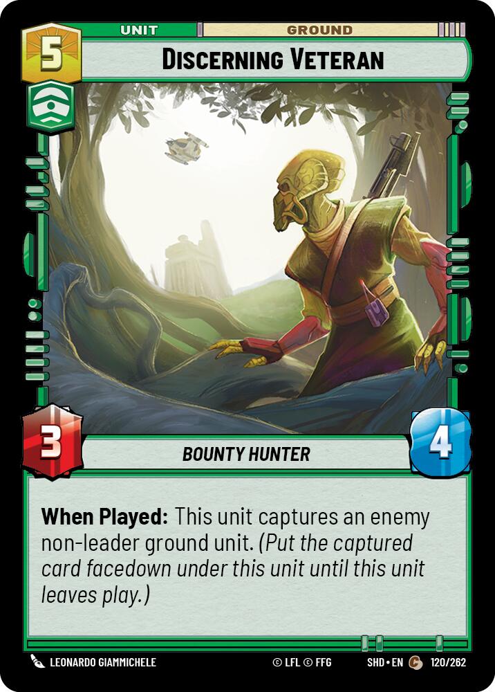 Star Wars: Unlimited: Discerning Veteran card image