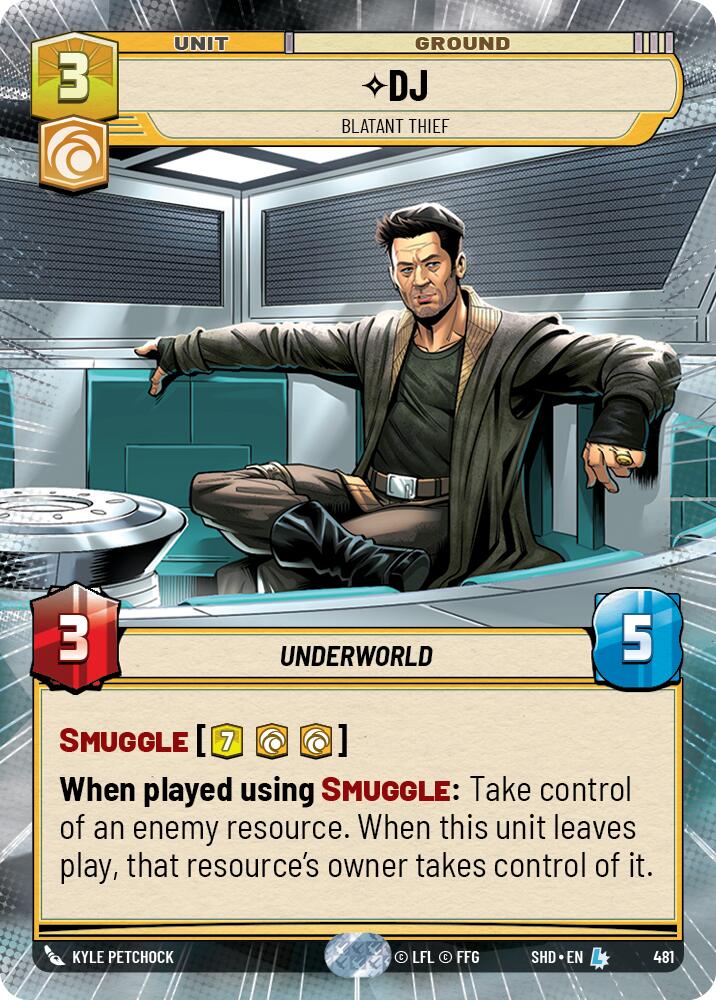 Star Wars: Unlimited: DJ - Blatant Thief (Hyperspace) card image