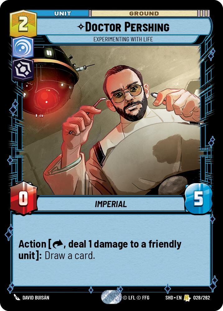 Star Wars: Unlimited: Doctor Pershing - Experimenting With Life card image